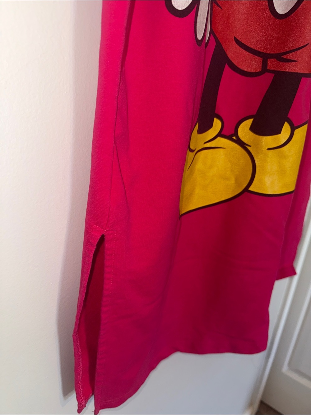 Mickey Mouse Graphic Tee Dress - Hot Pink - Picture 4 of 5